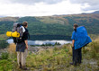 2 campers over a loch