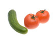 ingredients for salad, isolated, white background ingredients for salad, isolated, white background