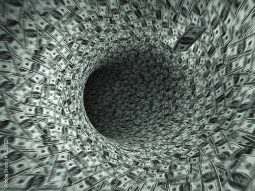 dollar's flow in black hole