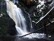 verschneiter Wasserfall