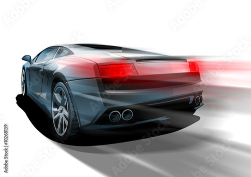 Illustration: Rasender Wagen Rasender Wagen