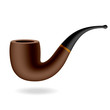Vector tobacco pipe Vector tobacco pipe