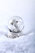 image of angel in glass sphere image of angel in glass sphere