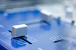 Digital equalizer close up with volume scales