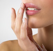 Closeup of woman's mouth