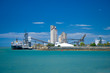 Ship loading at Gladstone port, Central Queensland, Australia. Ship loading at Gladstone port, Central Queensland, Australia.