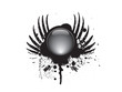 Grunge & hi-tech vector button