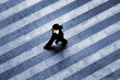 Photo: Busy walk scene on the stripped floor Busy walk scene on the stripped floor