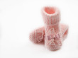 baby socks- new pink homemade