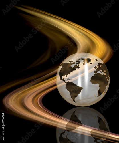 Abstract globe background