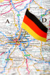 Close up of a road map of Munchen