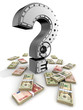 Banking safe from  question mark