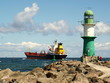 Leuchtturm, Frachtschiff