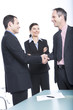 Business people shaking hands