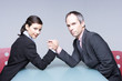 Couple in a duel
