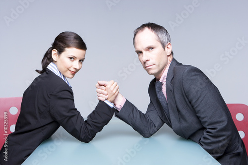 Photo: Couple in a duel Couple in a duel