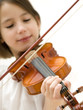 young girl with violin focused on hand isolated on white young girl with violin focused on hand isolated on white