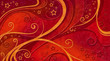 Ranken und Sterne rot