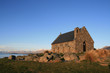 Photo: The Church of the Good Shepard lit by a golden sunset The Church of the Good Shepard lit by a golden sunset