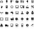 Video And Audio Vector Black Icon Set Video And Audio Vector Black Icon Set