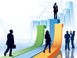 Businesspeople in a hurry