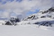 Extreme sport - ski vacation in France white snow