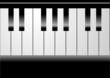 Editable vector piano background