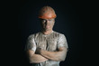 close-up portraitm worker man mine