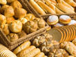 Assortment of fresh bread, rolls, buns and donuts. Assortment of fresh bread, rolls, buns and donuts.