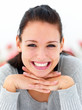 Portrait of a modern student smiling happily