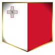 drapeau ecusson malte malta flag
