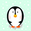 penguin holding heart