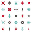Christmas ornaments and snowflakes Christmas ornaments and snowflakes