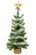 Foto: Christmas tree with star isolated on white background Christmas tree with star isolated on white background