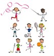enfant sport huit