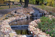 Water cascade in central park, Riga, Latvia