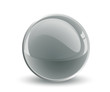 3d vector orange sphere