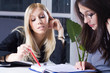 young businesswomen in training school young businesswomen in training school