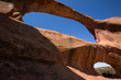 Der Double-O-Arch im Arches National Park in Utah Der Double-O-Arch im Arches National Park in Utah