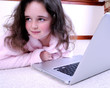 young girl with notebook