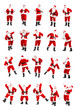 Happy Christmas Santa. Isolated over white background.