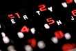 red and white numbers and signs