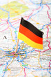 Close up of a road map of Munchen