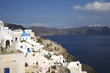 the famous village of Oia in Santorini island - Greece. the famous village of Oia in Santorini island - Greece.