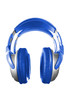 blue headphones isolated on wite. contains clipping path blue headphones isolated on wite. contains clipping path
