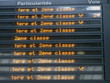 Panneau horaire - départ Panneau horaire - départ