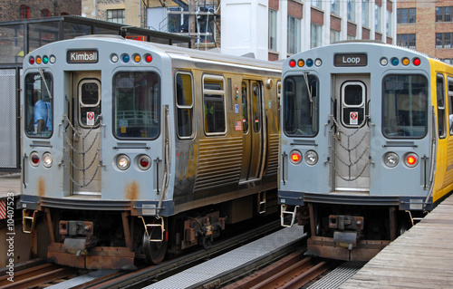 Photo: Elevated Trains, Chicago Elevated Trains, Chicago