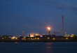 Refinery at night