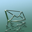 Illustration: letter with reflection letter with reflection
