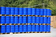 stock de barils bleus